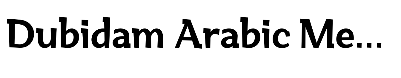 Dubidam Arabic Medium